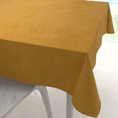 Biante Sametový čtvercový ubrus Velvet Premium SVP-047 Hořčicový 110x110 cm