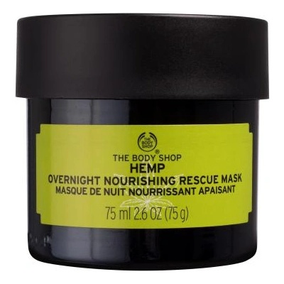 The Body Shop Hemp Overnight Nourishing Rescue Mask нощна хидратираща маска с конопено масло 75 ml унисекс