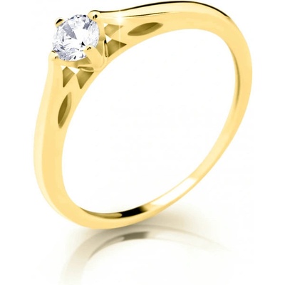 Cutie Jewellery zásnubní prsten ze žlutého zlata Z6887-2411 10 X