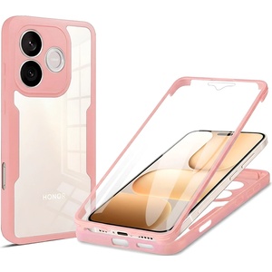 Techsuit Калъф за Honor 600 Lite - ColorVerse 360 Series + протектор - Techsuit - Розов