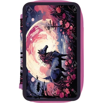 Herlitz Несесер троен празен, мотив Comp Horse - herlitz