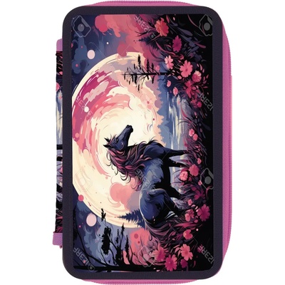 Herlitz Несесер троен празен, мотив Comp Horse - herlitz