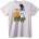 NOONEBRAND Тениска Космическо Пътешествие - 2XL, White