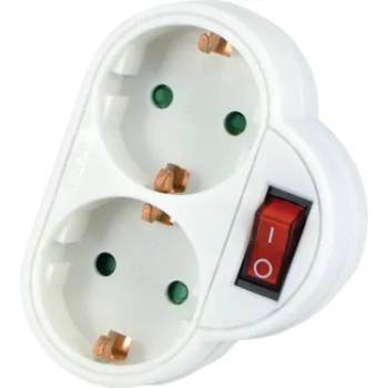 Image 1 of KONEKTO АДАПТЕР С ЩЕПСЕЛ и КЛЮЧ 2 ГНЕЗДА konekto (kn41082)