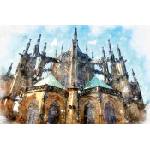 DIMEX ART Флизелинов фототапет готическа катедрала 375 x 250 см