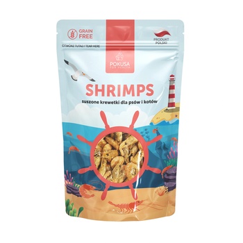 Pokusa for Health POKUSA - сушени скариди за кучета и котки 40гр (PokusaForHealth)