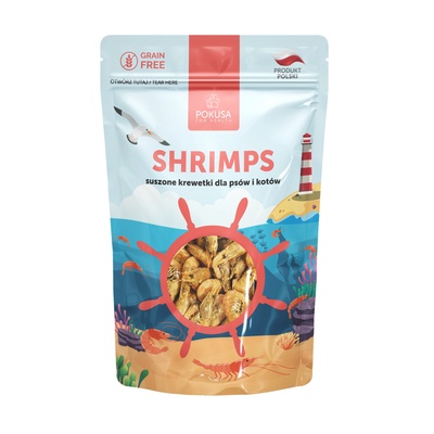 Pokusa for Health POKUSA - сушени скариди за кучета и котки 40гр (PokusaForHealth)