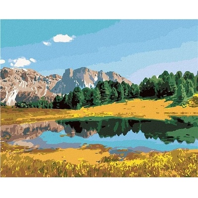 ZUTY Malování podle čísel LES HORY A JEZERO 40 x 50 cm