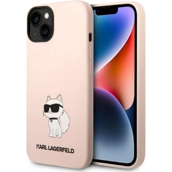 KARL LAGERFELD Кейс Karl Lagerfeld KLHCP14MSNCHBCP за iPhone 14 Plus 6.7"", розов / розов, твърд, Silicone Choupette (KF001413-0)