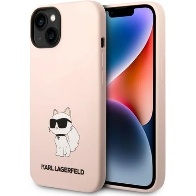 KARL LAGERFELD Кейс Karl Lagerfeld KLHCP14MSNCHBCP за iPhone 14 Plus 6.7"", розов / розов, твърд, Silicone Choupette (KF001413-0)