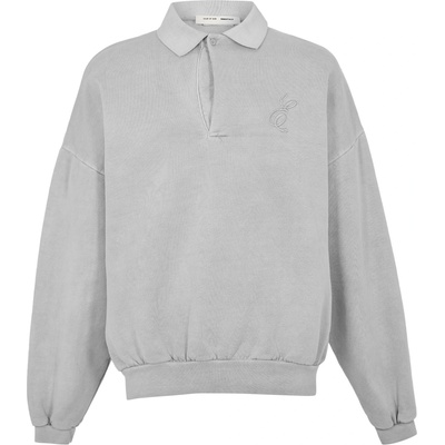 Fear of god essentials Блуза с яка FEAR OF GOD ESSENTIALS Men's Long Sleeve Polo Shirt - Smoke Grey