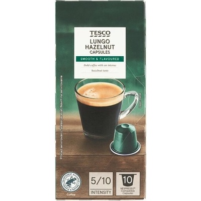Tesco Lungo s lieskovoorieškovou arómou 10 ks 54 g