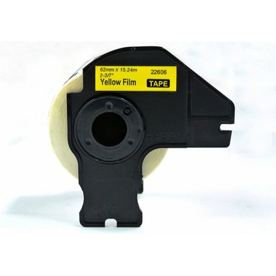 Label Brother DK-22605 - kompatibilná páska 62mm*30,48m - kontinuálna (žltá)