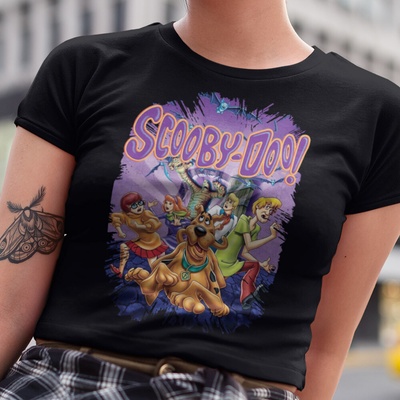 Tričko s potlačou Scooby-doo 2 čierna