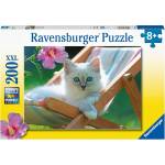 Ravensburger Пъзел Ravensburger от 200 XXL части - Бяло коте (13289) - ozone