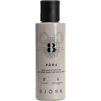 Bjork Vaxa Baby Подхранва и изглажда Олио за коса и тяло 125 ml