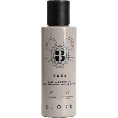 Bjork Vaxa Baby Подхранва и изглажда Олио за коса и тяло 125 ml