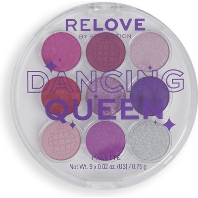 Revolution Beauty RELOVE By Revolution Dancing Queen Eyeshadow Palette Сенки палитра 0, 75gr