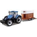Bburago New Holland T7000 Tractor with HorseTrailer 1:32