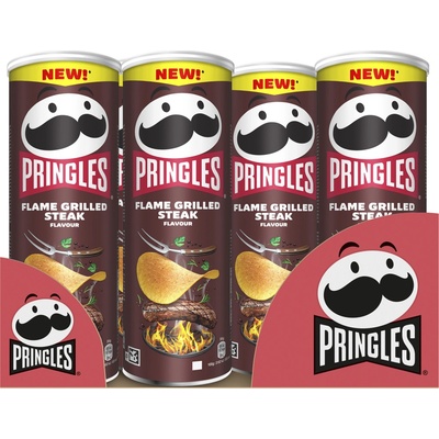 PRINGLES CHIPS FLAME GRILLED STEAK 165 g