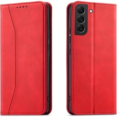 HQWear Калъф с отделение за карти HQWear Magnet Fancy Case за Samsung Galaxy S23 Plus, червен (9145576271490)