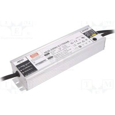 MEAN WELL HLG-240H-C1750AB Napájecí zdroj: spínaný; LED; 250,25W; 71÷143VDC; 875÷1750mA; IP65