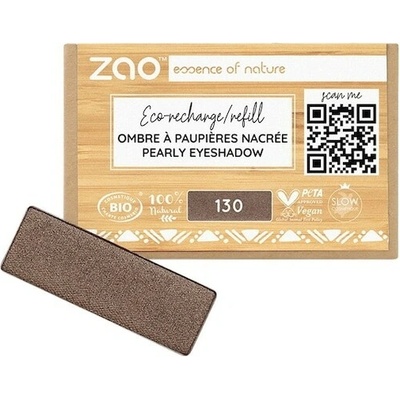 Zao Oci Eyeshadow-Primer Perleťová náplň do očních stínů 130 Intense Brown 1,3 g