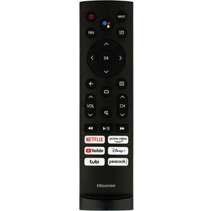 съвместим Hisense erf3a90, 43a53fu, 50a53fua, 65a66fua, 75a66fua, 55a66fua - резервно дистанционно управление с гласово управление (erf3a90, 43a53fu, 50a53fua, 65a66fua, 75a66fua,55a66fua) Дистанционно