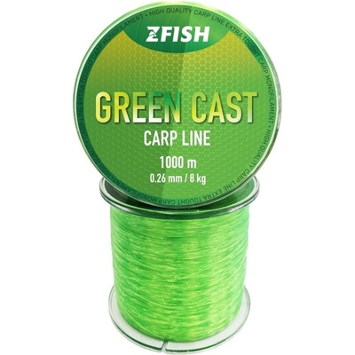 Zfish Green Cast Carp Line 1000 m 0,28 mm