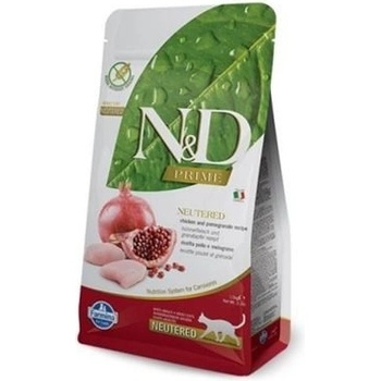 N&D Prime Cat Neutered Chicken & Pomegranate Pro kastrované kočky 1,5 kg