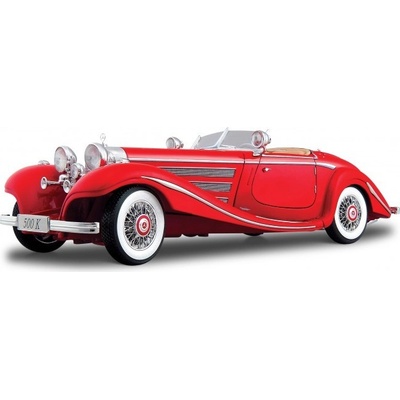 Maisto Mercedes-Benz 500K Specialroadster 1936 Grey 1:18