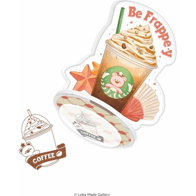 Loka Made Standee Razítko - Coffeelogy 'Be-Frappey'