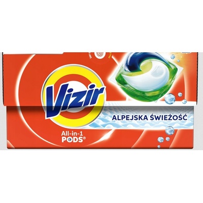 Vizir All in1 Alpská svěžest kapsle na bílé a světlé tkaniny 19 PD