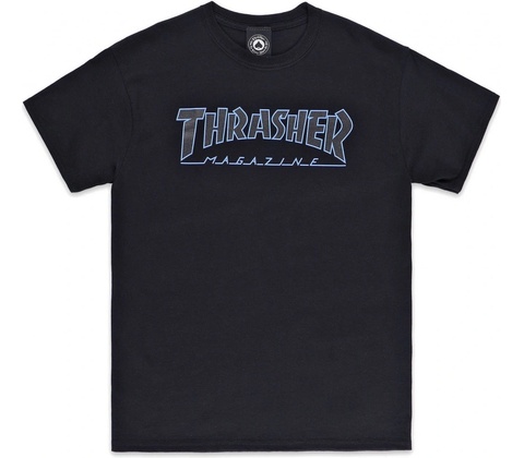Thrasher Outlined Tee black