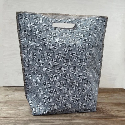 Obědová taška velká - modré květy Magsbags.cz