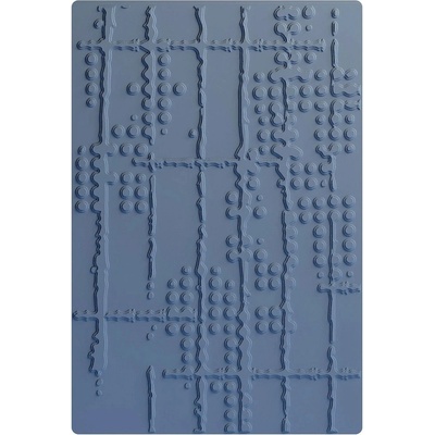 Sizzix Mřížky a tečky - A6 embosovací kapsa 3D