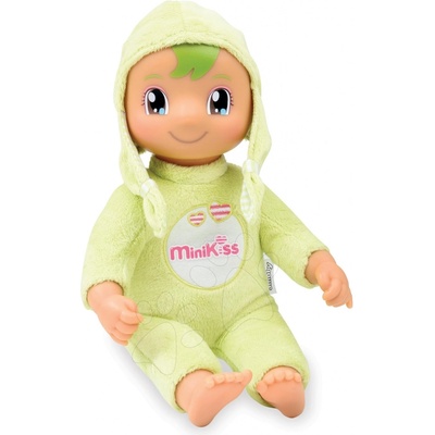 Smoby 210107 MiniKiss jemne zelená bábika DouDou v ušianke 27 cm