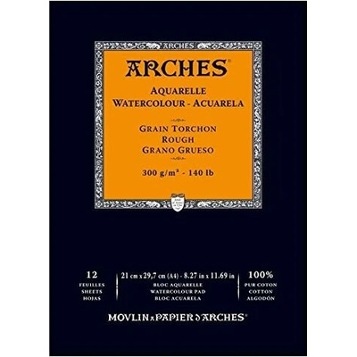 Arches Skicák v lepenej väzbe A4 300g 12 listov RG