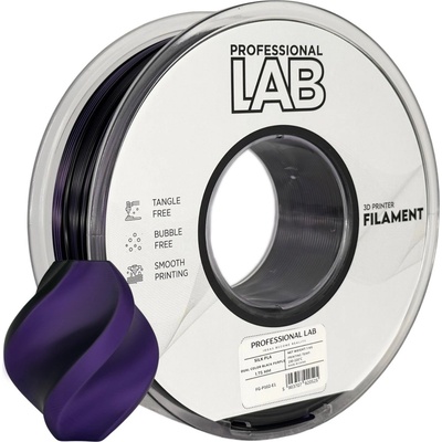 Professional Lab FG-P102-E1, 3D филамент, PLA Silk, 1, 75mm, 1000g, Dual Color, Многоцветен (Black, Purple) (FG-P102-E1)