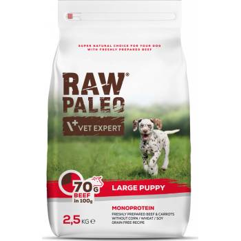 Vet Expert RAW PALEO Puppy Large Size Beef hovězí 2,5 kg
