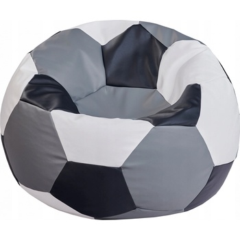 ShopJK Futbalová lopta 100x100x60 cm bielo - čierno - šedý