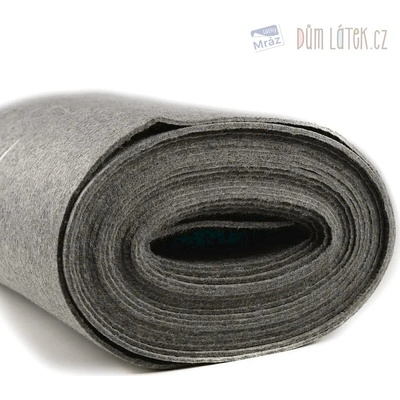 Filc sivý melír, šírka 45 cm