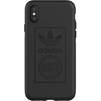 Adidas Originals Snap Case - удароустойчив хибриден кейс за iPhone XS, iPhone X (черен)