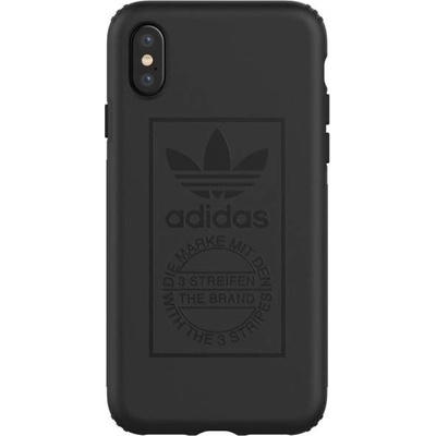 Adidas Originals Snap Case - удароустойчив хибриден кейс за iPhone XS, iPhone X (черен)