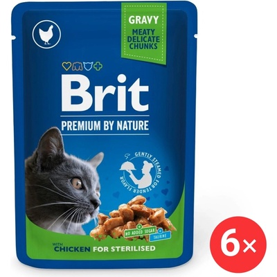 Brit Premium Cat Sterilised Chicken 6 x 100 g