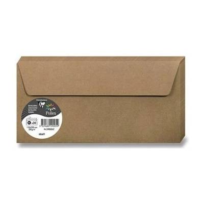 Obálka Clairefontaine Kraft DL, samolepicí, 20 ks