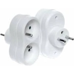 BLOW Plug burner 2-sockets with/u white R-270P