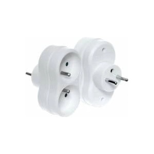 BLOW Plug burner 2-sockets with/u white R-270P