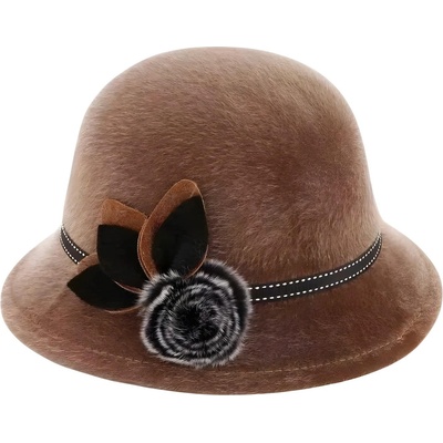 HARAHU Дамска шапка el-37191 - Кафява kp37191 (el-37191)