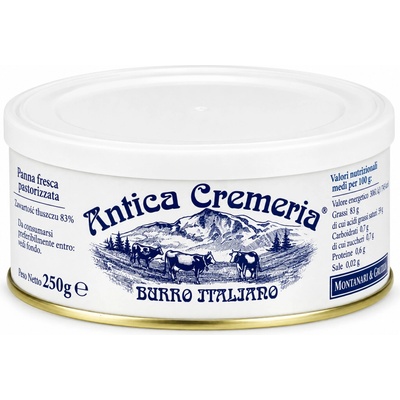 Montanari & Gruzza antica cremeria máslo v kovové krabičce 250g